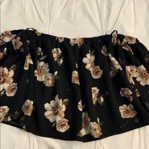 J.O.A. Floral Off-Shoulder Top